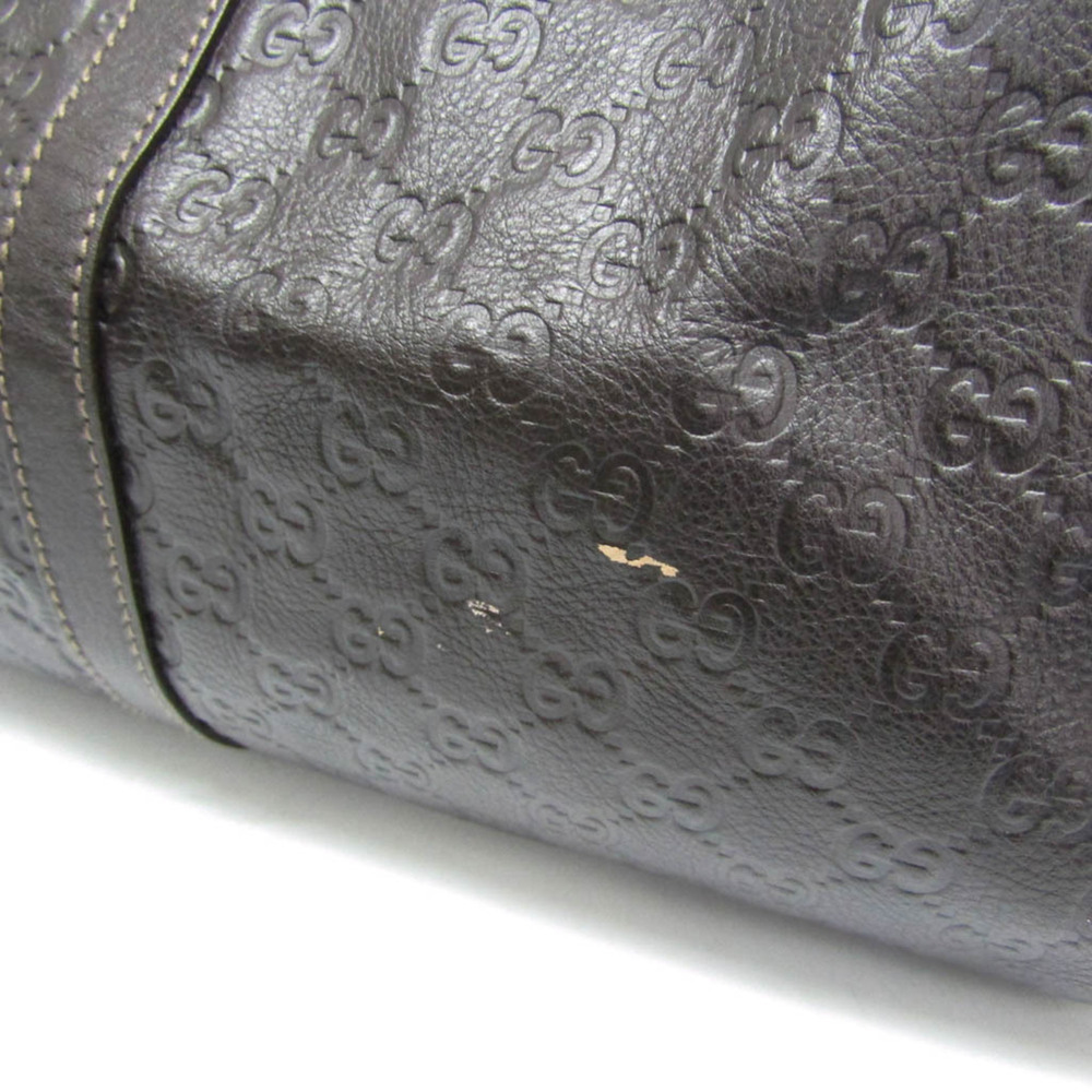 GUCCI Brown Leather Boston Bag - Picture 4 of 15